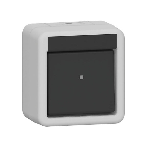 Gira Wippschalter Kreuz WG AP Grau 310730